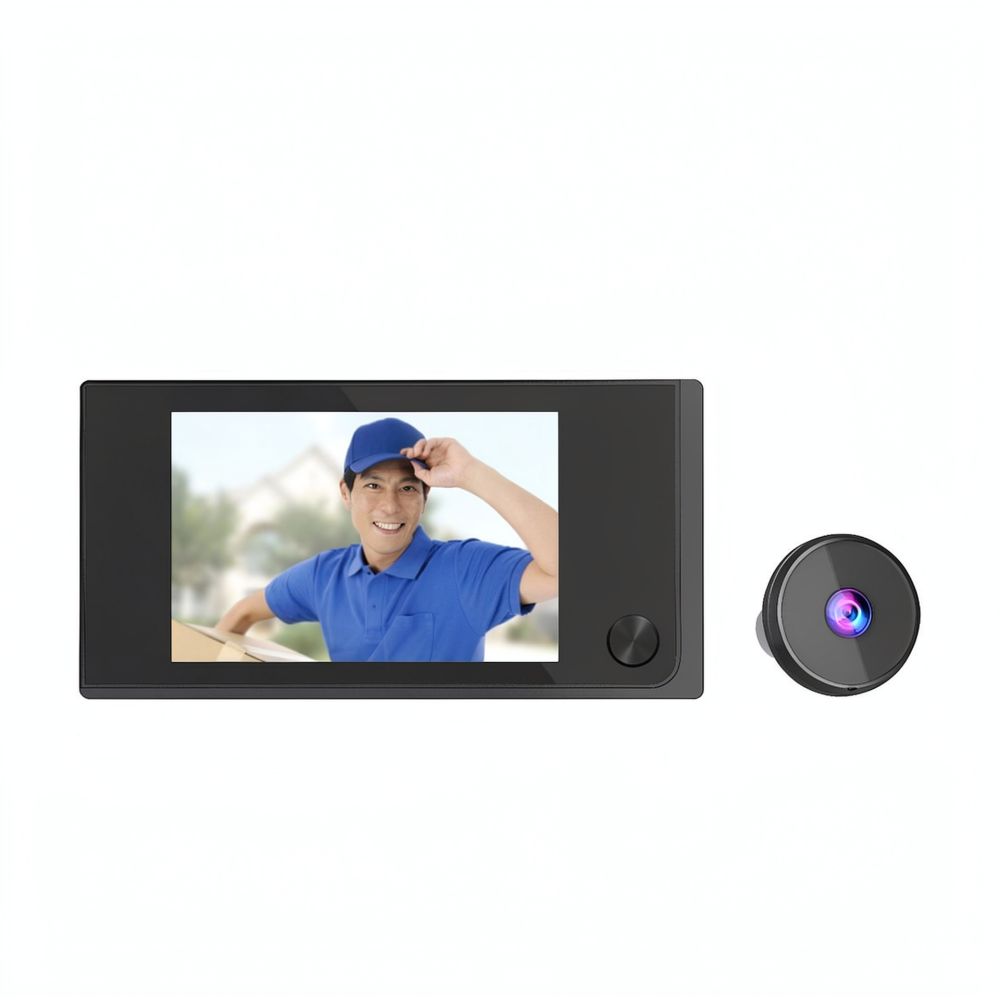 Home Security Front Door Camera - ระบบกล้องวงจรปิดพร้อมจอแสดงผลดิจิทัล LCD ขนาด 3.5 นิ้ว สำหรับใช้เป็นช่องมองประตูเพื่อความปลอดภัย
