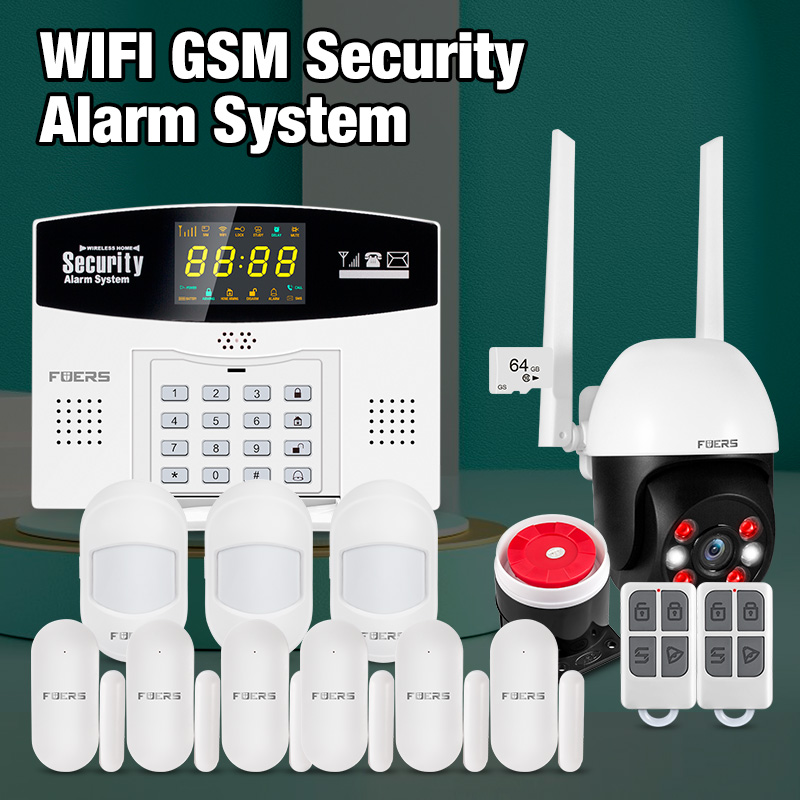 Home Security Front Door Camera - ชุดระบบเตือนภัยอัจฉริยะ Fuers Tuya ระบบเตือนภัยกันขโมยแบบ WIFI GSM