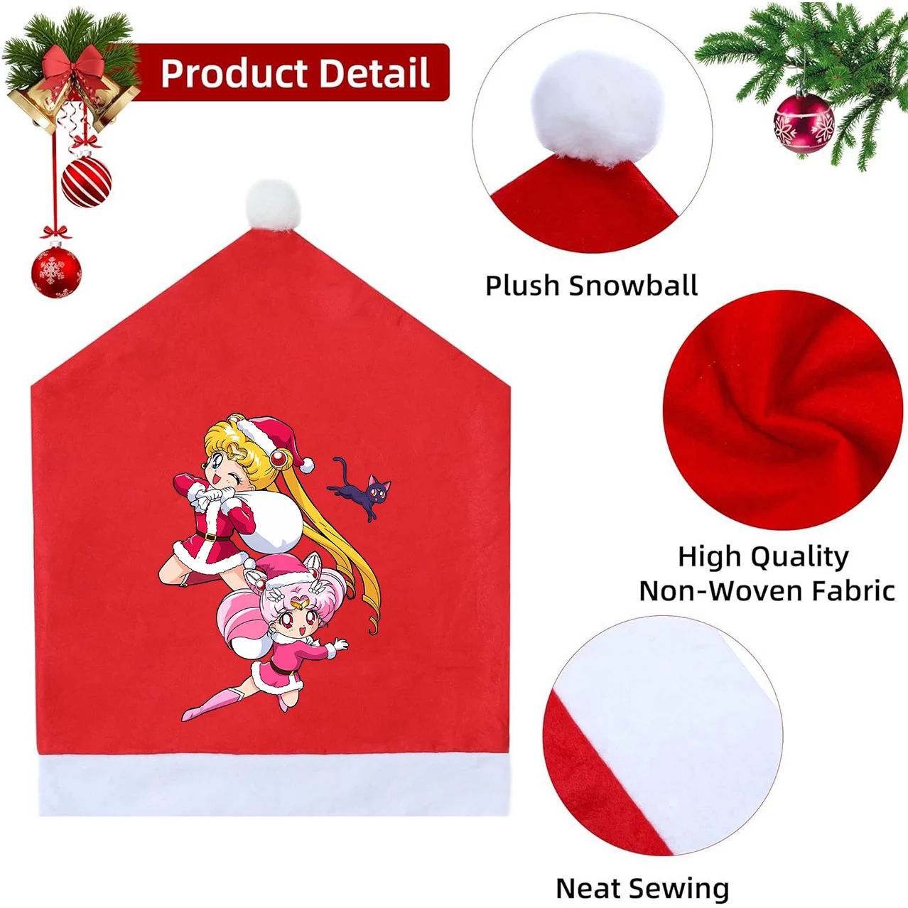 ผ้าคลุมเก้าอี้ลายซานตาคลอสและเ - Home Security Items บทวิจารณ์และราคา