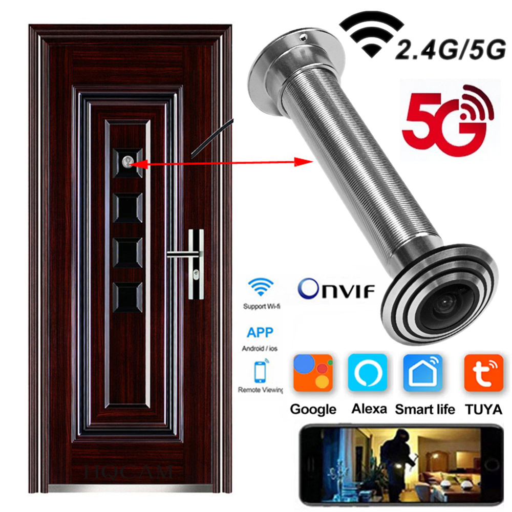 กล้องตาแมวไร้สาย16มม. 5G 2.4G  - Home Security Front Door Camera บทวิจารณ์และราคา